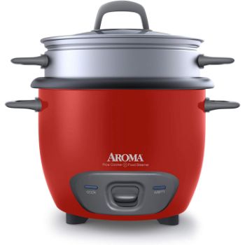 7. Aroma Housewares Rice Cooker and Food Steamer