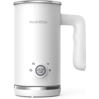 6.HadinEEon Milk Frother, 4 in 1 Electric Milk Frother and Steamer, Automatic Milk Foam Maker