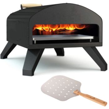 3. Bertello Outdoor Pizza Oven Black + Pizza Peel Combo