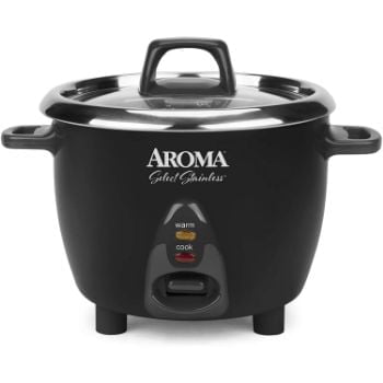 6. Aroma Housewares Select Stainless Rice Cooker